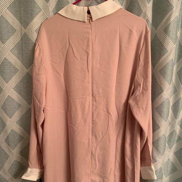 Victoria Beckham Pink Bunny Collared Dress 3x - Picture 2 of 5